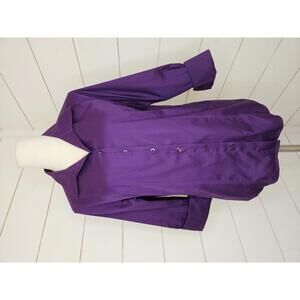 Chico's medium (size 1) purple button down cotton shirt